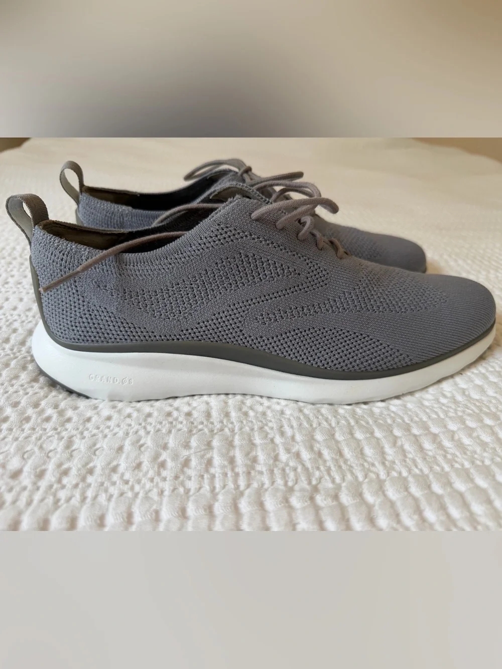 Cole Haan 3.ZERØGRAND Knit Sneaker — Light Gray